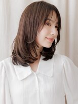 カバーヘア 上尾西口店(COVER HAIR)&nbsp;アッシュブラウン透け感小顔シャギーカットbs1上尾20代30代40代