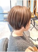 ボブ/ショートボブ/ハイライト/30代/40代/大人女性/白髪ぼかし