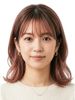 ラグアージュ 本店(RAG AGE)&nbsp;360°隙のない上品ツヤ感ピンクのミディ