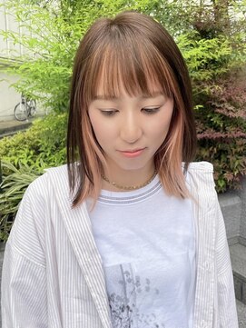 リアラバイアルティナ 船橋店(Liara by artina) フェイスフレーミングカラー結べる長さのボブシースルーバング