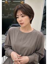 リーフ 山梨中央店(LeaF)&nbsp;白髪染めでも重く見えないショートスタイル