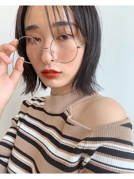 ギフト(GIFT) 【cheke】チャコールグレー/シースルー前髪/ブルーグレージュ