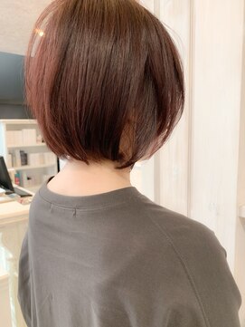 キャアリー(Caary) 福山 人気イルミナカラー　キャアリー丸みショートボブcaary