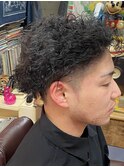 ツイストパーマ ツーブロック
