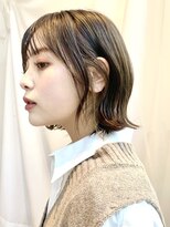 アフロートリノ(AFLOAT Leino)&nbsp;【修】20代30代40代◎透明感カラー×韓国切りぱなしボブ