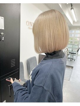 ワンズクロエ 原宿店(ONE's Chloe) ミルクティー/ボブルフ/魅力倍増カール/ベビーバング/原宿駅