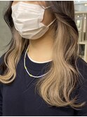 学生でも大丈夫!結んで隠せるバレないインナーカラーベージュ