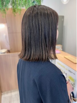 アドラーブル けやき通り店(adorable) 結べる【ストレートボブ】外ハネ【ハイライトカラー】30代40代