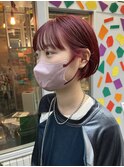 池袋HOLON【ミニボブ/チェリーカラー/ショートボブ】