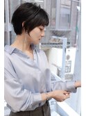 30代/40代/50代/大人かっこいいショートカット☆ダークブラウン