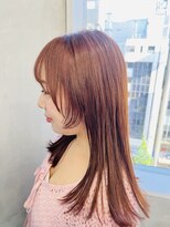 ジーナ 流山おおたかの森(Zina)&nbsp;ピンクパール×お顔周りレイヤー【Zina　大越香苗】