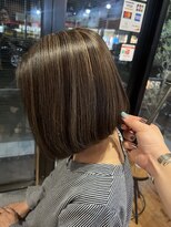 ロイズ ヘアデザイン アンド スパ(LOES) 白髪ぼかしハイライト×グレーベージュ