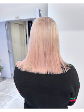 ペレ 栄店(PELE) デザインカラー/レイヤーカット/ウェットヘア/オリーブベージュ