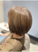 白髪ぼかしショートボブ