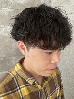 ニアウ 伊勢崎連取店(Niau)&nbsp;メンズマッシュツイストスパイラルパーマメンズパーマ