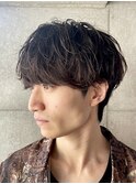 シャドウパーマ　無造作　マッシュ　心斎橋メンズパーマ