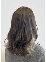 ラフ(LAFF)&nbsp;ホワイトベージュ/インナーカラー/ベージュ/波巻き