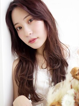 ラフィス ヘアー ミミ 流山おおたかの森店(La fith hair Mimi) 【La fith】 ピンクブラウン×フェザーバング