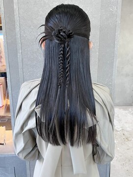 ロンド ボーイ 表参道(Lond BOY) フェミニンロング×縮毛矯正ヘアセット/ヘアアレンジ[表参道]