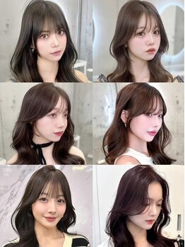 アリュウル 表参道 青山(Allure)の写真/口コミ多数リール120万回再生！結んでも可愛い顔周りカット前髪カットがオーダー殺到＊表参道韓国ヘア