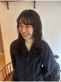 ゆるっとくるくるオシャレ可愛いミディアムパーマ