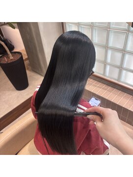 ナージーカフナ(NAJEY cafna) 髪質改善オイルストレート+カットカラー