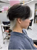 ウルフカット×インナーカラー