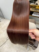 ドロシー 郡山桑野店(Dorothy)&nbsp;ミニウルフチェリーブラウンホワイトグレージュフェザーパーマ