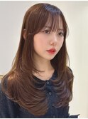 韓国風レイヤーカット髪質改善ダブルカラーハッシュカット