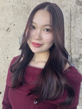 ヘアーデザイン グランツ 平成店(hair design Granz) 艶感×透明感 ピンクブラウンで叶える大人愛されウエーブ
