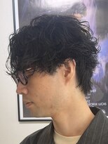 カウンター(COUNTER)&nbsp;メンズセンターパート/波巻きパーマ【￥12500】