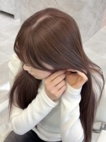 オニキス 原宿(ONYX) a239 レイヤーカット透明感カラーオリーブベージュブリーチ