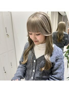 ジーナ 吉塚(Zina) 顔周りカット×オリーブベージュ【福田れん】吉塚 博多 美容室