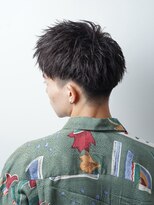 アルファ 新宿(alpha)&nbsp;フェザーパーマ/ブルーブラック/刈り上げセンターパート[新宿]
