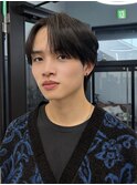 センターパート コンマバング 毛流れ シースルー ナチュラル