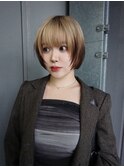 顔周りレイヤーボブ