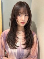 トリッカ シブヤ(TRICCA SHIBUYA) ハッシュカット/レイヤーロング/透明感ブラウン/ワンカール