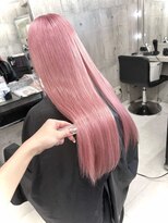 ノルン 表参道店(NORN)&nbsp;ミディアムレイヤーボブイメチェンピンクベージュ前髪