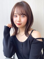 エイミーバイアフロートザガーデン 浦和店(amie by afloat the garden) 暗髪可愛いミディアムレイヤー/フレンチバング【浦和】