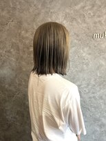 ムク(muku.)&nbsp;ワンブリーチ！アンブレラカラー外はねボブ