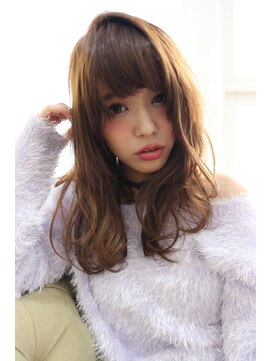 ヘアデザイン ラポール 茨木店(hair design Rapport) クラシカルなオフェロナチュラルロング/ミルクティーカラー