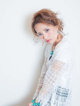 カッファ 東銀座(CUFFA) 【CUFFA】無造作カールデザインカラー大人ボブ東銀座築地新富町