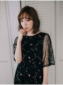 大人可愛いゆるっとボブ