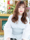 *EVE戸頭*斜めバング&甘カラー♪ゆるウェーブラブロングb