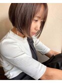 大人かわいいシンプルボブ