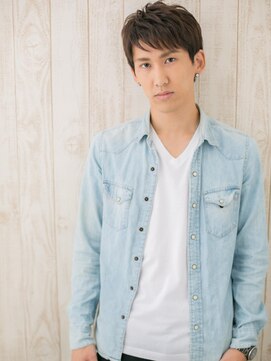 モッズヘア メン 上尾東口店(mod's hair men) ≪mod's men≫斜めバングで個性的に☆ビジカジ束感ショートC