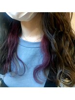 レヴィーヘアー(Revie hair) チェリーバイオレット×インナーカラー