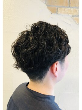 ヘアースパパズ(hairspaPAZ) スパイラルランダムパーマかき上げヘア \9900 祐天寺/メンズ