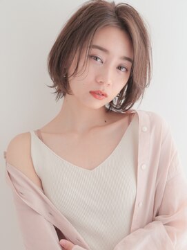 ロンドプランタン 恵比寿(Lond Printemps) 前髪なし小顔ワンカールボブ/ココアベージュ/グレージュカラー