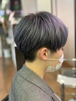 フレンズ 環状通東店(friend's) ブルーカラーの刈り上げショートマッシュ 12